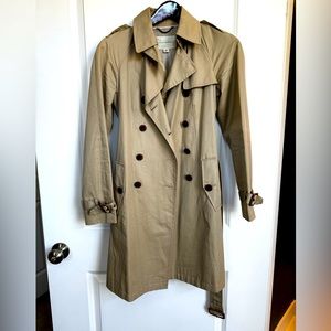 Banana Republic belted trench coat.
